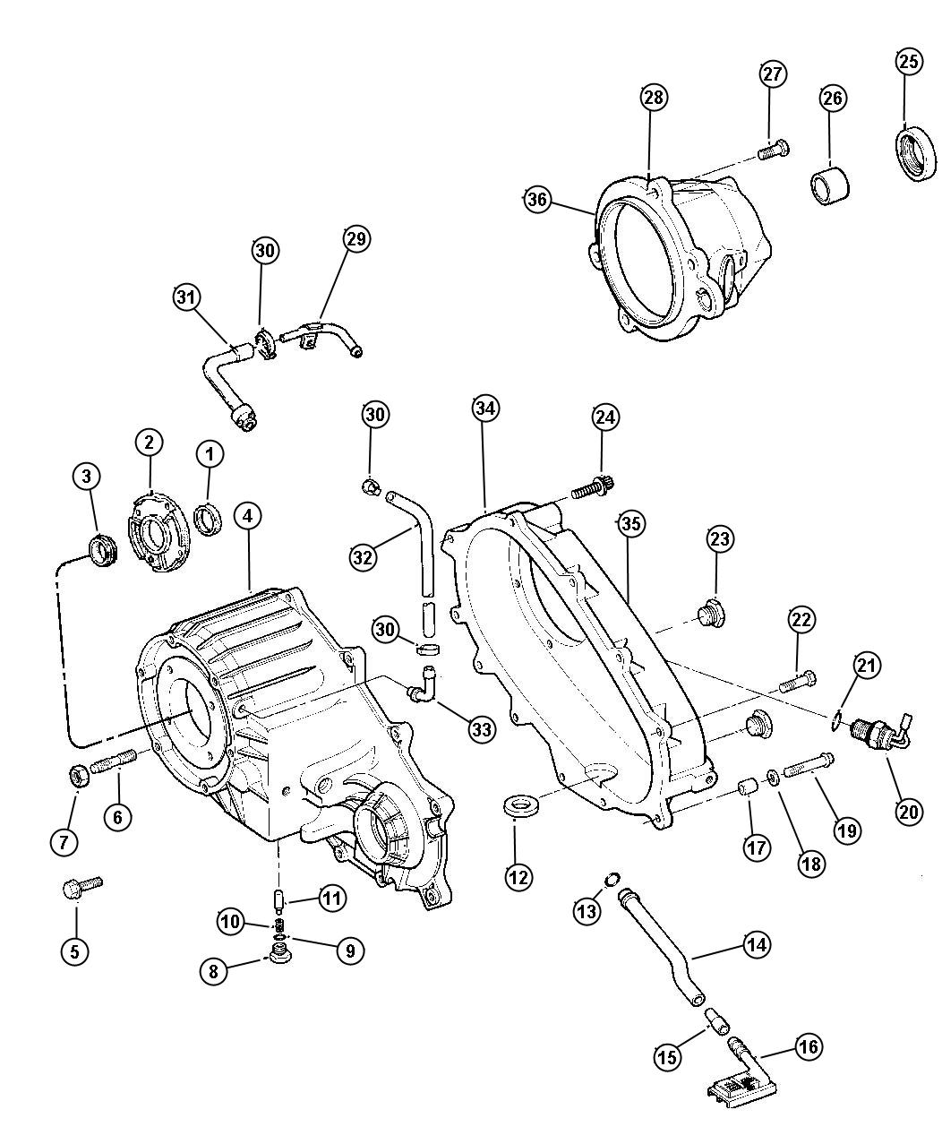 Jeep Grand Cherokee Clamp. Oil cooler line. Lower. Axle vent, to axle