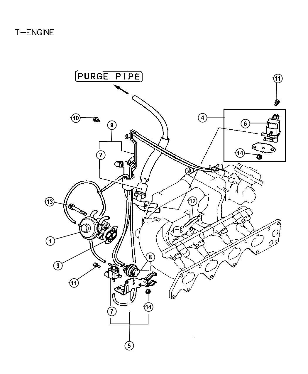 2005 Dodge Stratus Tube  Vacuum