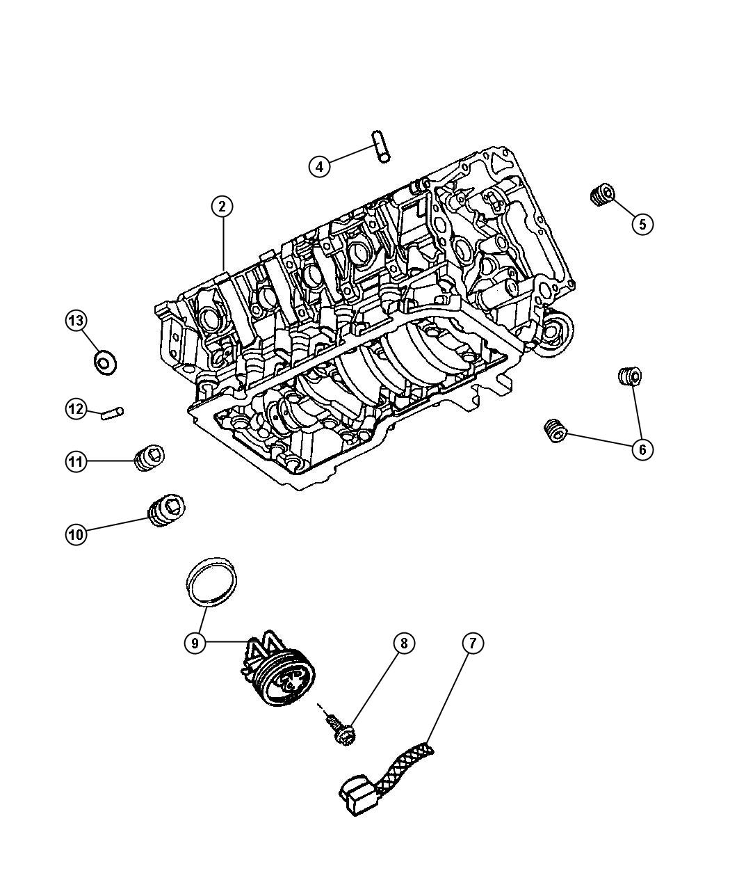 2006 Dodge Ram 1500 Engine. Long block. Remanufactured - R8266874AA