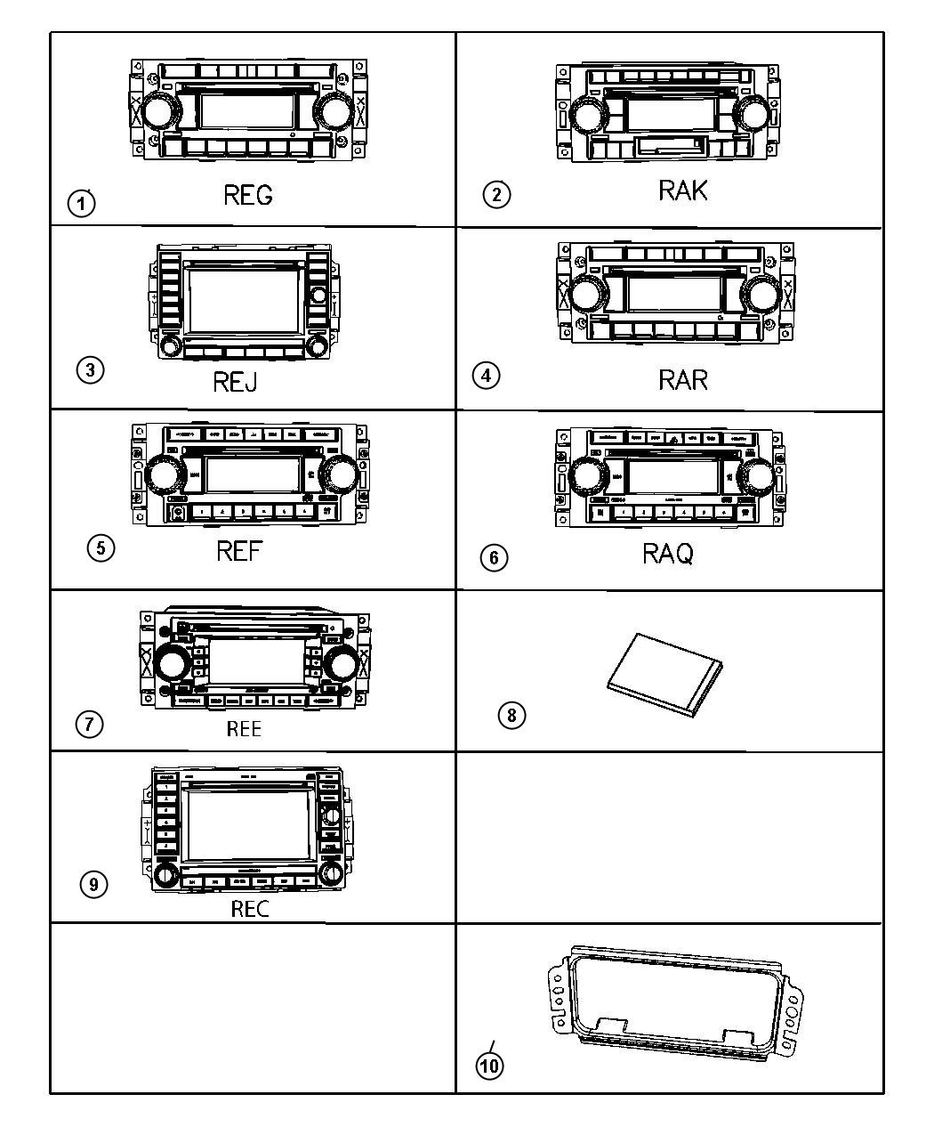 Jeep Patriot Bracket. Radio. 6cd/full map gps display nav radio, rej, with [rej ...