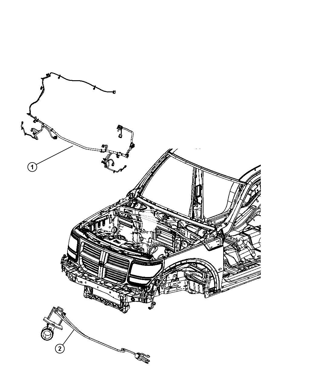 2011 Dodge NITRO Wiring. Front end module. [[fog lamps ... 2011 dodge nitro wiring diagram 