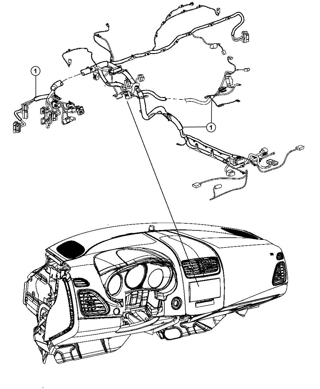 2012 Dodge Avenger Wiring. Instrument panel. Stability, speakers