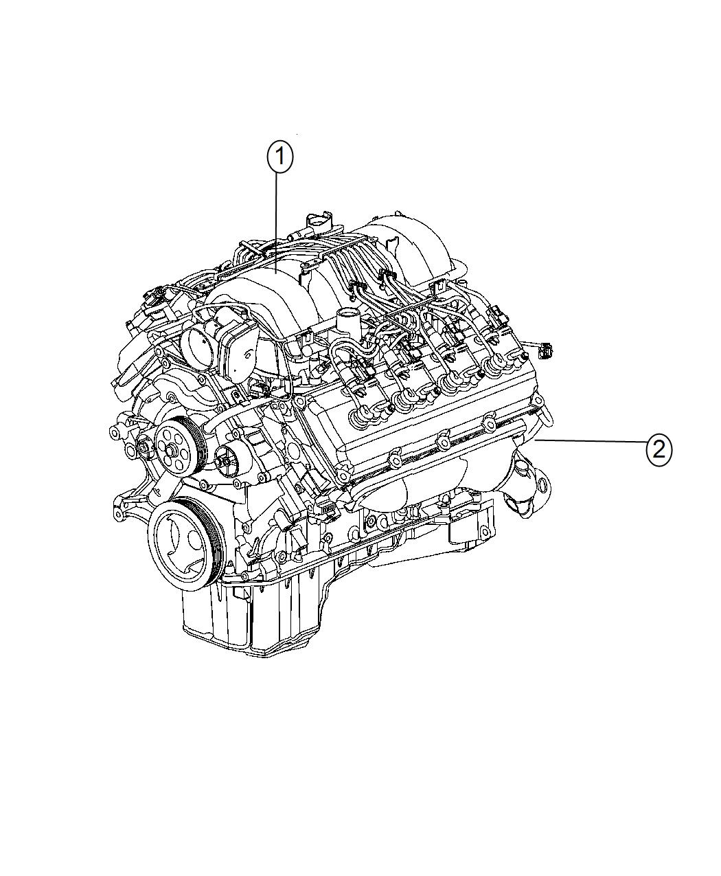 Chrysler 300 Engine. Long block - 68450911AA | Myrtle Beach SC