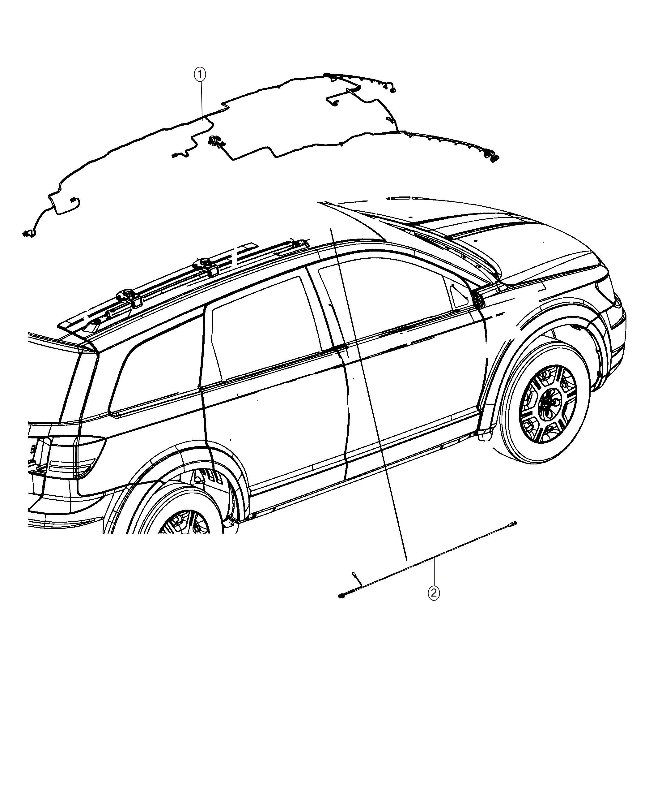 Dodge Journey Wiring  Header   Rear View Auto Dim Mirror