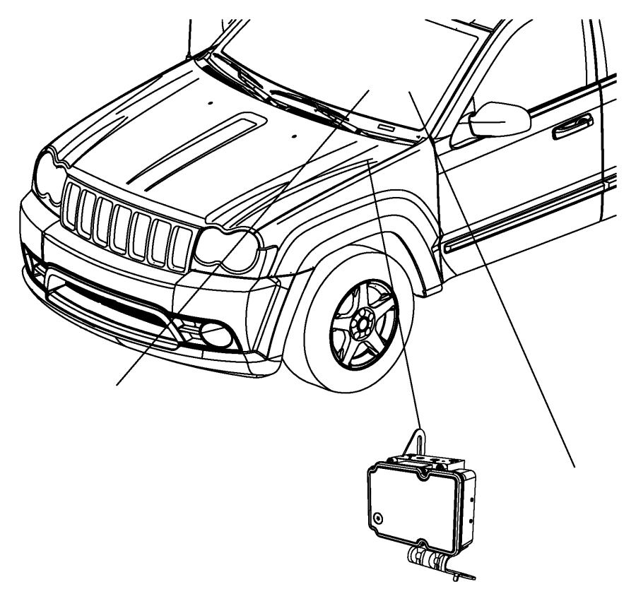 Jeep Grand Cherokee Module. Antilock brake system